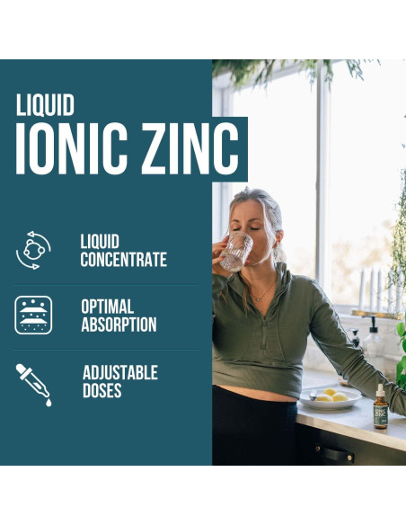Zinc Líquido Iónico Triquetra Health 59.15 ml - Alta Absorción