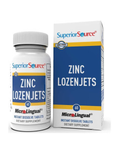 Lozenjets de Zinc Superior Source - Suplemento Inmunológico 60 Tabletas