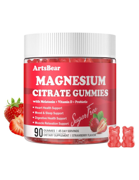 Gomitas de Citrato de Magnesio 400mg ArtsBear - 90 Unidades Gomitas de Citrato de Magnesio 400mg ArtsBear - 90 Unidades