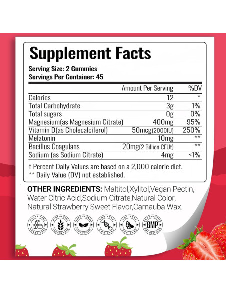 Gomitas de Citrato de Magnesio 400mg ArtsBear - 90 Unidades Gomitas de Citrato de Magnesio 400mg ArtsBear - 90 Unidades