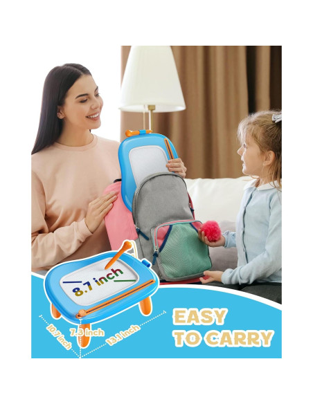 Pizarra Dibujo Magnética Bravokids Azul 33x27cm para Niños