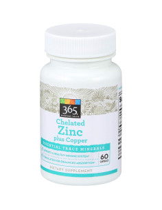 Zinc Quelado con Cobre Whole Foods Market 60 cápsulas 2