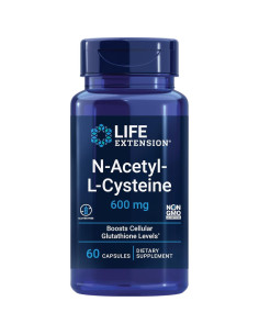 Life Extension N-Acetyl-L-Cysteine 600 mg + Zinc 50 mg 90 Cápsulas 2