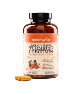 NatureWise Curcumina 2250mg con Bioperine - 180 Cápsulas Veganas
