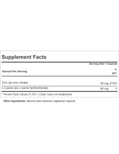 ANDREW LESSMAN Zinc 30mg - 60 Cápsulas - Citrato de Zinc 2