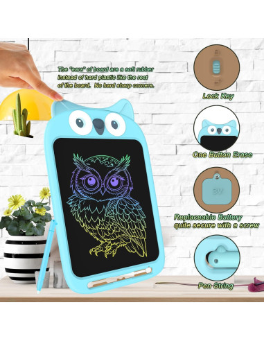 Tableta de Escritura LCD 10" CHAFEGY para Niños Búho