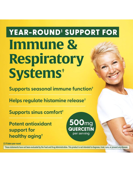 Suplemento Inmunológico MegaFood Quercetina 500mg con Bromelina - 60 Cápsulas Veganas Suplemento Inmunológico MegaFood Quercetina 500mg con Bromelina - 60 Cápsulas Veganas