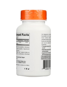 Zinc Bisglicinato Doctor's Best 50 mg 90 Cápsulas Veganas 2