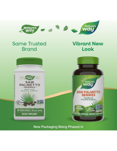 Berries de Saw Palmetto Nature's Way 180 Cápsulas Veganas 2