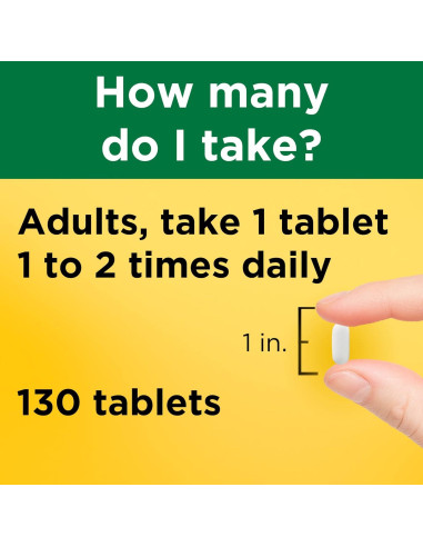 Nature Made Calcio 500 mg con Vitamina D3 - 130 Tabletas