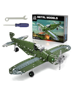 Juego de Construcción de Aviones Lucky Doug - STEM 8-12 Años