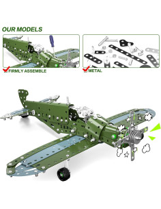 Juego de Construcción de Aviones Lucky Doug - STEM 8-12 Años 2