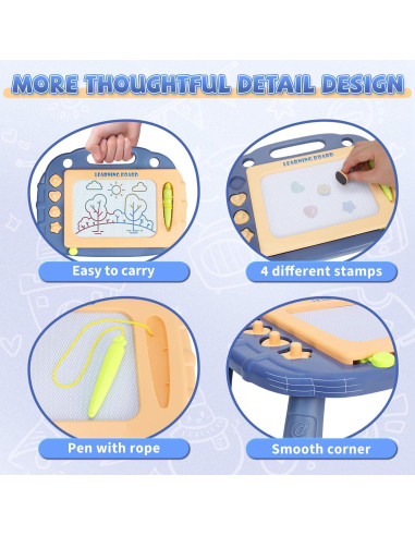 Tablero de Dibujo Magnético LZZAPJ Azul 35.56x13.72cm