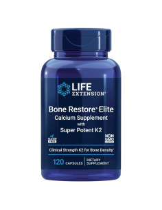 Suplemento de Calcio Bone Restore Elite Life Extension 120 Cápsulas