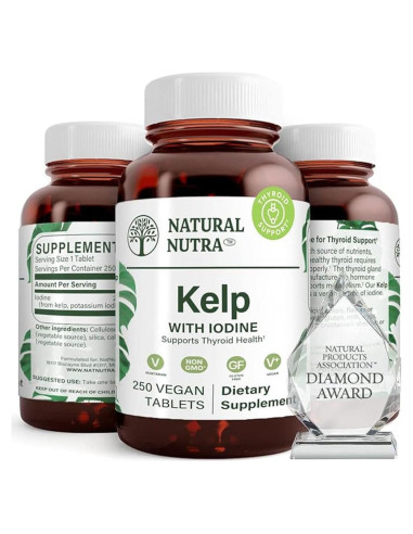 Suplemento de Algas Kelp Natural Nutra 225 mcg - 250 Tabletas