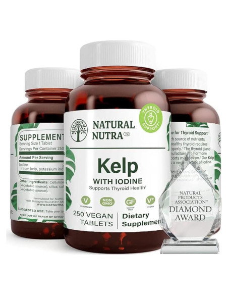 Suplemento de Algas Kelp Natural Nutra 225 mcg - 250 Tabletas Suplemento de Algas Kelp Natural Nutra 225 mcg - 250 Tabletas