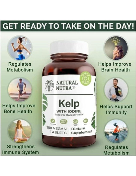 Suplemento de Algas Kelp Natural Nutra 225 mcg - 250 Tabletas Suplemento de Algas Kelp Natural Nutra 225 mcg - 250 Tabletas