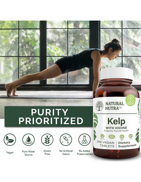 Suplemento de Algas Kelp Natural Nutra 225 mcg - 250 Tabletas Suplemento de Algas Kelp Natural Nutra 225 mcg - 250 Tabletas