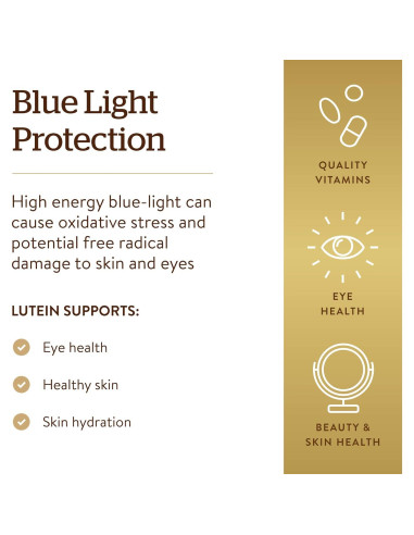 Solgar Luteína 40 mg 30 Cápsulas - Salud Ocular y Filtrado Luz Azul
