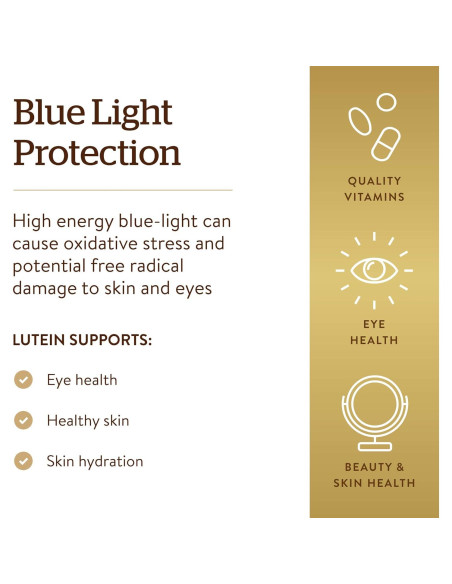 Solgar Luteína 40 mg 30 Cápsulas - Salud Ocular y Filtrado Luz Azul