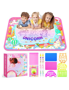 Alfombra de Dibujo Acuático MAIGOZON Unicornio 100x70cm
