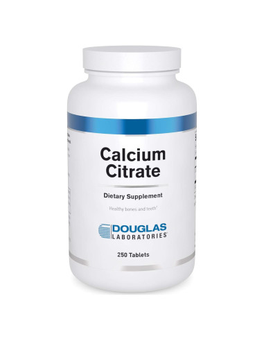 Citrato de Calcio Douglas Laboratories 250 mg 250 Tabletas