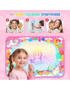 Alfombra de Dibujo Acuático MAIGOZON Unicornio 100x70cm 2