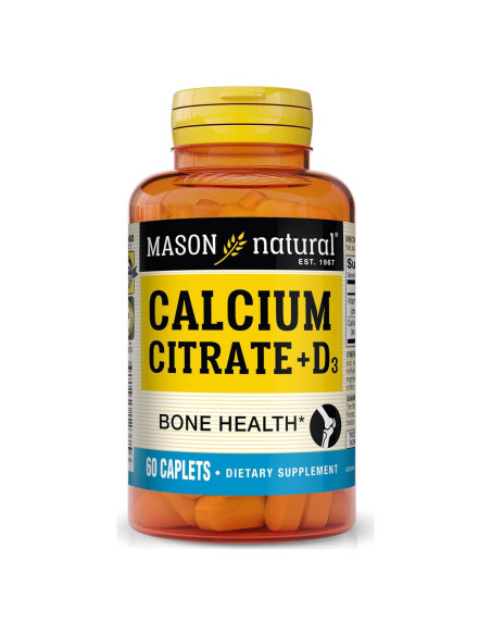 Citrato de Calcio Mason Natural + Vitamina D3 60 Tabletas