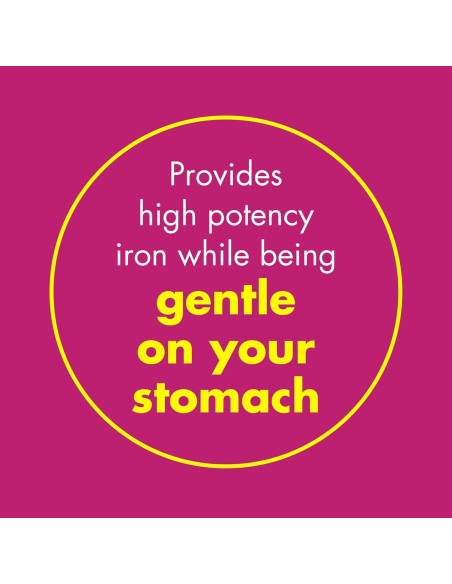 Suplemento de Hierro Slow Fe 45mg - 60 Tabletas Fáciles de Tragar