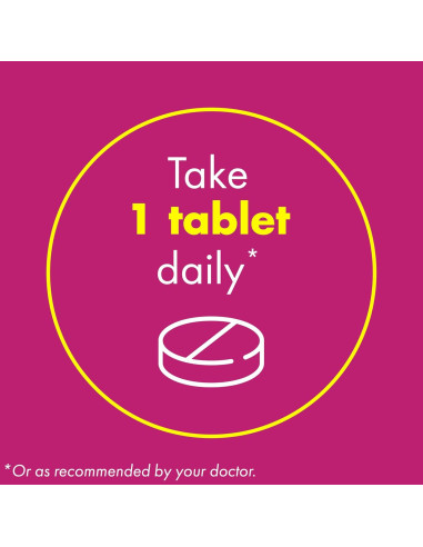 Suplemento de Hierro Slow Fe 45mg - 60 Tabletas Fáciles de Tragar