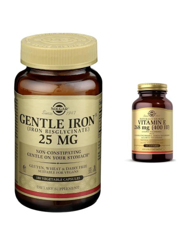 Solgar Hierro Suave 100 Cápsulas - Vitamina E 268 mg