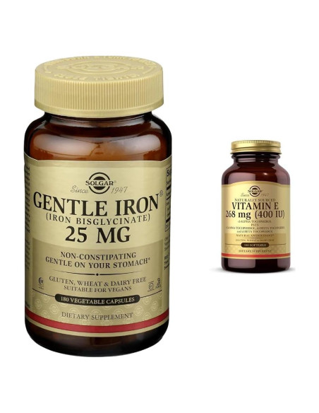 Solgar Hierro Suave 100 Cápsulas - Vitamina E 268 mg