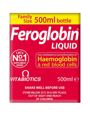 Vitabiotics Feroglobin Líquido Orgánico 500ml Hierro B12