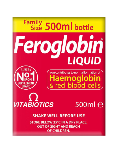 Vitabiotics Feroglobin Líquido Orgánico 500ml Hierro B12