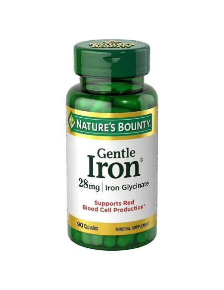 Hierro Glicinato Nature's Bounty 28 mg 90 Cápsulas Hierro Glicinato Nature's Bounty 28 mg 90 Cápsulas