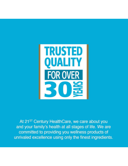 Tabletas de sulfato ferroso 65 mg 21st Century 120 unidades