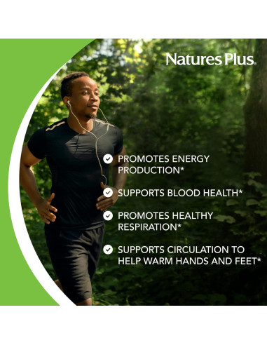 NaturesPlus Hierro 40 mg - 90 Tabletas Vegetarianas Sin Gluten