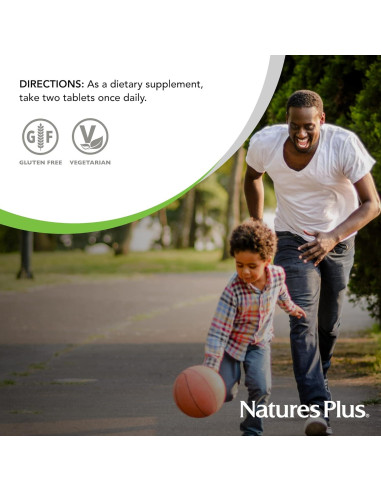 NaturesPlus Hierro 40 mg - 90 Tabletas Vegetarianas Sin Gluten