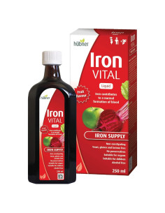 Suplemento de Hierro Líquido Hübner 250 ml con Vitamina C
