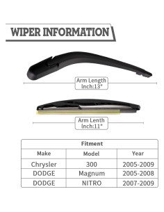 Juego de tuercas HODEE para limpiaparabris trasero 2005-2009 2