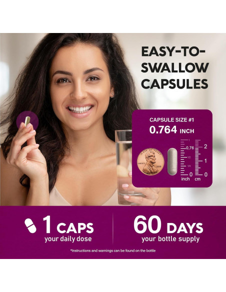 Suplemento de Hierro Nutra Harmony 65mg - Liberación Lenta 60 Cápsulas