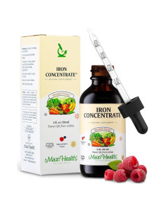 Suplemento de Hierro Líquido Maxi Health 15 mg/ml Sabor Bayas