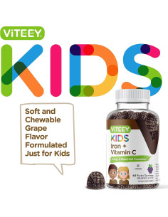 Gomitas de Hierro Viteey para Niños 60 Unidades - Veganas 2