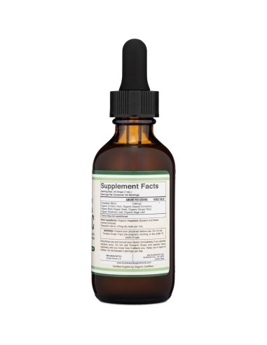 Gotas de Cúrcuma Orgánica Double Wood 60ml - Suplemento con Pimienta Negra