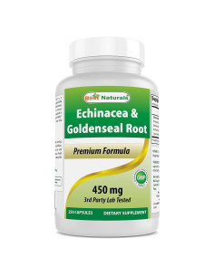 Echinacea Goldenseal 450 mg Mejores Naturales 250 Cápsulas