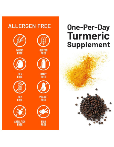Suplemento de Cúrcuma Curcumina NatureWise 500mg 90 Softgels