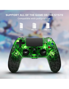 Controladores Inalámbricos Boowen para PS4 - 2 Piezas LED RGB 2