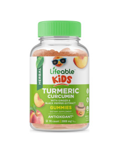 Gomas de Cúrcuma y Jengibre Lifeable 2000mg - 90 Gomas