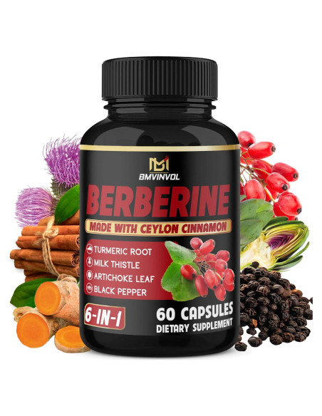 Suplemento de Berberina con Canela de Ceilán 60 Cápsulas