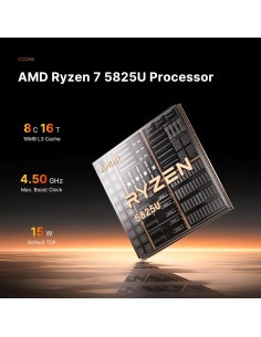 Mini PC BOSGAME P4 Ryzen 7 5825U 32GB 1TB Triple Pantalla 4K 2